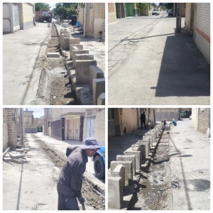 عملیات عمرانی در راستای بهسازی و رفع خطر