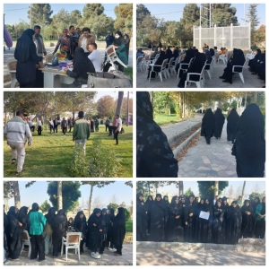 همایش بزرگ ورزش صبحگاهی همراه با اندازه گیری قند و فشار و قد و وزن