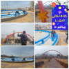 رنگ آمیزی المان ها و آب نماها و ...